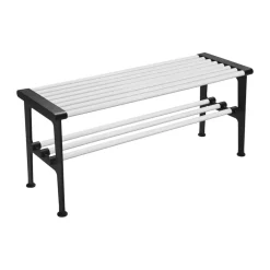 Essem Design Benches*Nostalgi bench 100 cm, White-black WhiteBlack