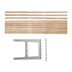 Essem Design Benches*Nostalgi bench extension 100 cm, Ash-aluminium BrownSilver-coloured