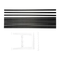 Essem Design Benches*Nostalgi bench extension 100 cm, Black stained oak-white BlackWhite