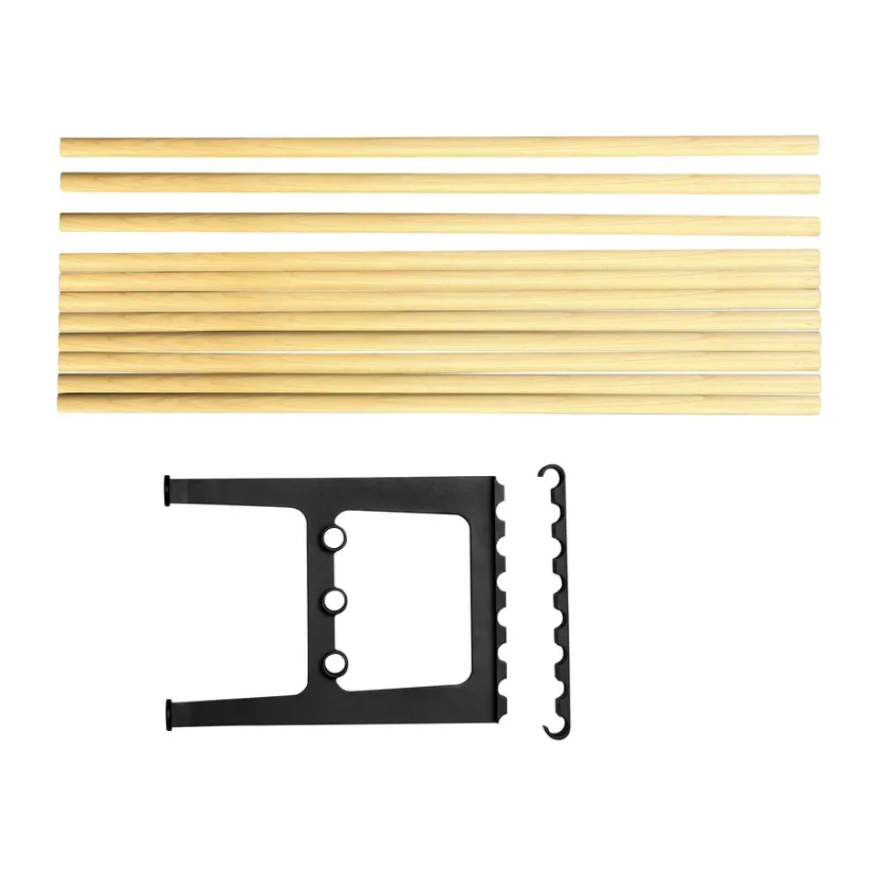 Essem Design Benches*Nostalgi bench extension 100 cm, Birch-black BrownBlack