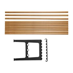 Essem Design Benches*Nostalgi bench extension 100 cm, Oak-black BrownBlack