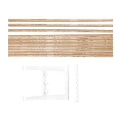 Essem Design Benches*Nostalgi bench extension 100 cm, Ash-white BrownWhite