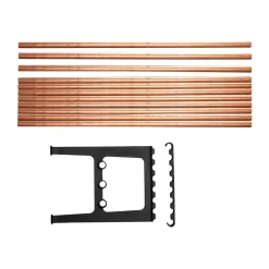 Essem Design Benches*Nostalgi bench extension 100 cm, Copper-black Gold-colouredBlack