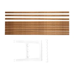 Essem Design Benches*Nostalgi bench extension 100 cm, Bambu-white BrownWhite