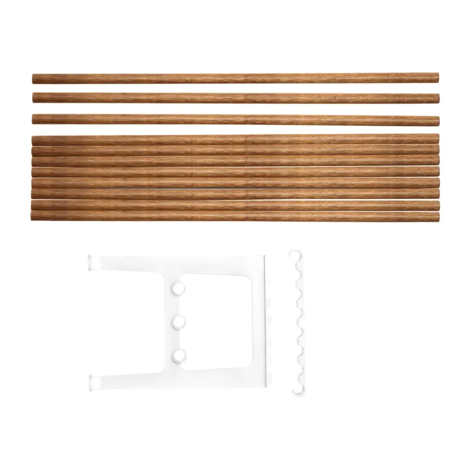 Essem Design Benches*Nostalgi bench extension 100 cm, Bambu-white BrownWhite