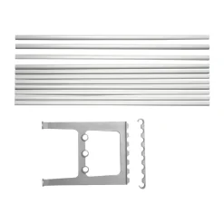 Essem Design Benches*Nostalgi bench extension 100 cm, Aluminium Silver-coloured