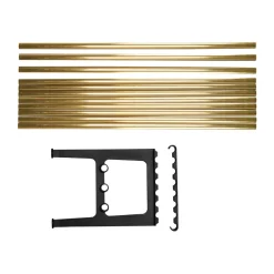 Essem Design Benches*Nostalgi bench extension 100 cm, Brass-black Gold-colouredBlack