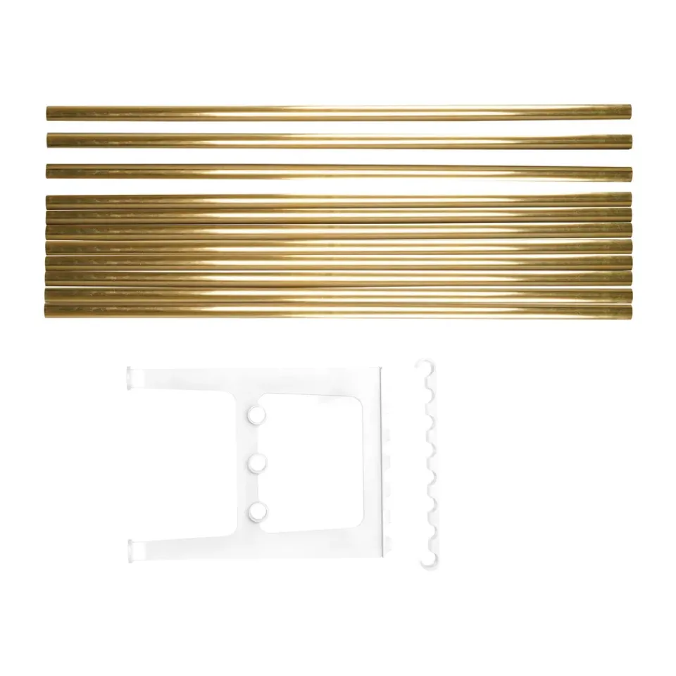 Essem Design Benches*Nostalgi bench extension 100 cm, Brass-white Gold-colouredWhite