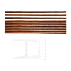 Essem Design Benches*Nostalgi bench extension 100 cm, Walnut-white BrownWhite