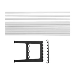 Essem Design Benches*Nostalgi bench extension 100 cm, White-black WhiteBlack