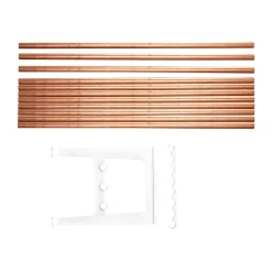 Essem Design Benches*Nostalgi bench extension 100 cm, Copper-white Gold-colouredWhite