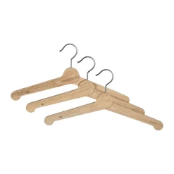 Essem Design Clothes Racks, Coat Stands & Hangers|Clothes Hooks & Hangers*Nostalgi clothes hanger 3-pack, Oak Brown