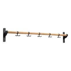 Essem Design Clothes Hooks & Hangers*Nostalgi hook 100 cm, Bambu-black BrownBlack