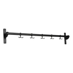 Essem Design Clothes Hooks & Hangers*Nostalgi hook 100 cm, oiled oak- Black