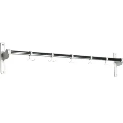 Essem Design Clothes Hooks & Hangers*Nostalgi hook 100 cm, chrome/white Silver-colouredWhite