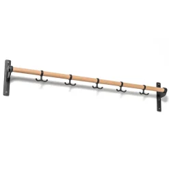 Essem Design Clothes Hooks & Hangers*Nostalgi hook 100 cm, oak, black BrownBlack