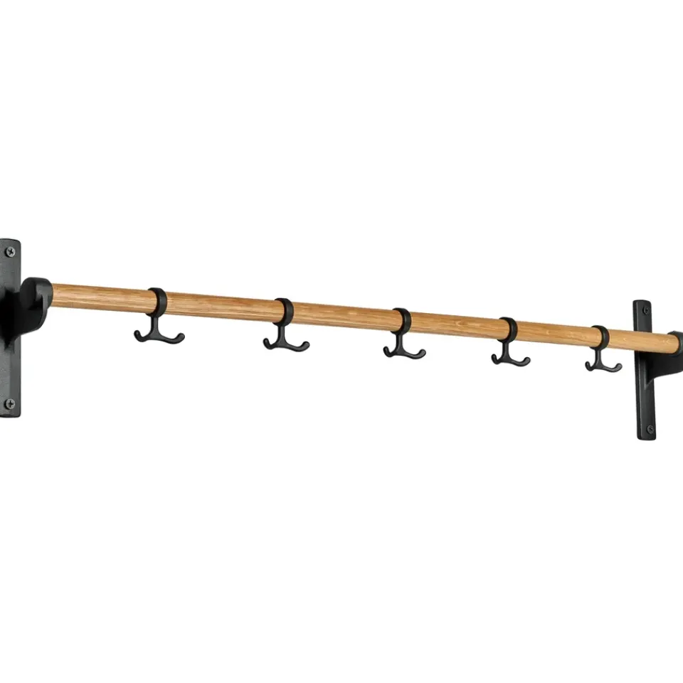 Essem Design Clothes Hooks & Hangers*Nostalgi hook 100 cm, oak, black BrownBlack