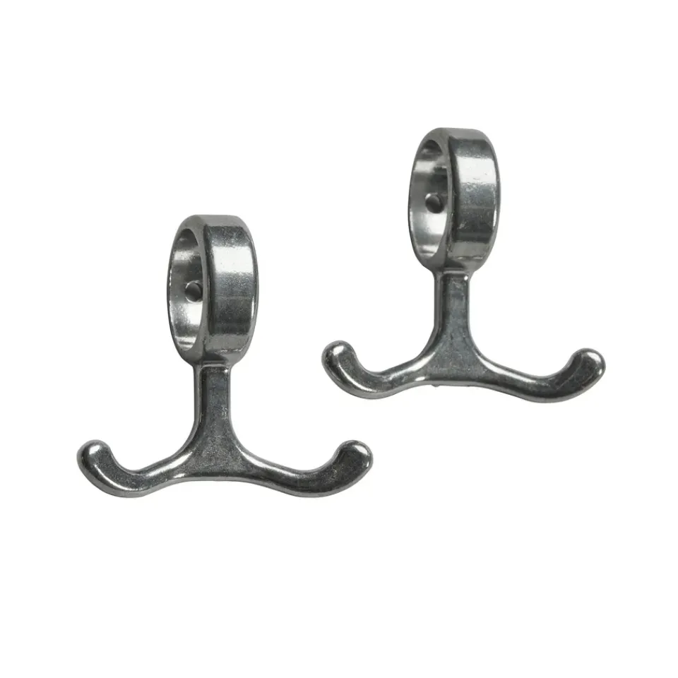 Essem Design Clothes Hooks & Hangers*Nostalgi hook 2-pack, aluminum Silver-coloured