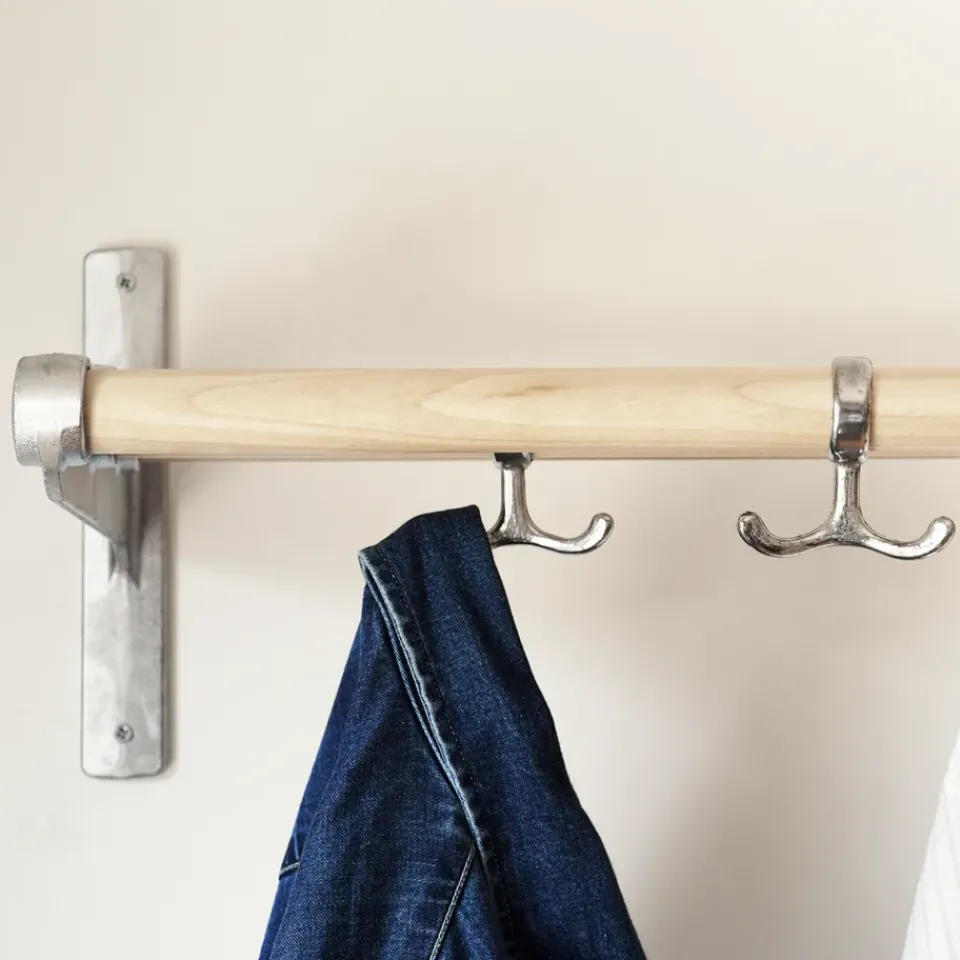 Essem Design Clothes Hooks & Hangers*Nostalgi hook 2-pack, aluminum Silver-coloured