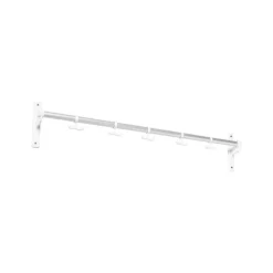 Essem Design Clothes Racks, Coat Stands & Hangers*Nostalgi Hook rack, Aluminium, white stand Silver-coloured