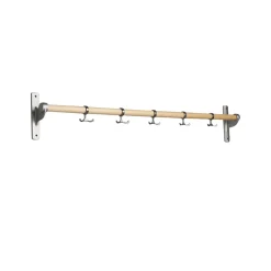 Essem Design Clothes Racks, Coat Stands & Hangers*Nostalgi Hook rack, Birch, aluminium stand Beige