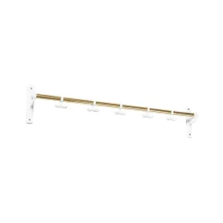 Essem Design Clothes Racks, Coat Stands & Hangers*Nostalgi Hook rack, Brass, white stand Gold-coloured