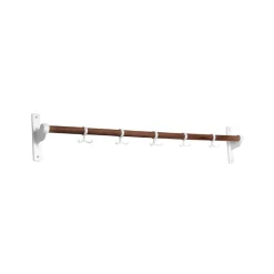 Essem Design Clothes Racks, Coat Stands & Hangers*Nostalgi Hook rack, Walnut, white stand Brown
