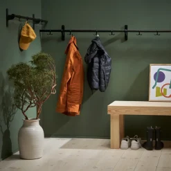 Essem Design Clothes Racks, Coat Stands & Hangers*Nostalgi Hook rack, Walnut, white stand Brown