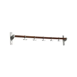Essem Design Clothes Racks, Coat Stands & Hangers*Nostalgi Hook rack, Walnut, aluminium stand Brown