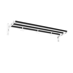 Essem Design Hat Rack & Hat Shelves*Nostalgi Shoe or hat shelf, , white stand Black