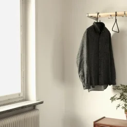 Essem Design Hat Rack & Hat Shelves*Nostalgi Shoe or hat shelf, Birch, aluminium stand Beige