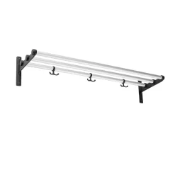 Essem Design Hat Rack & Hat Shelves*Nostalgi Shoe or hat shelf, Aluminium, stand Black