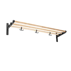 Essem Design Hat Rack & Hat Shelves*Nostalgi Shoe or hat shelf, Birch, black stand Beige
