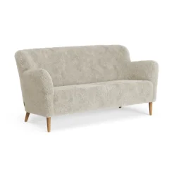 Swedese Sofas*Nova 2-seater sofa sheepskin, Moonlight-oiled oak Beige