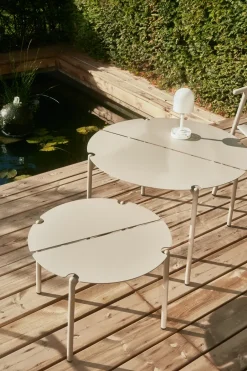 AYTM Table For Outdoor Use|Outdoor Lounge Furniture*NOVO lounge table Ø50x35 cm, Gingerbread RedOrange
