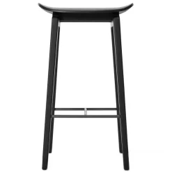 NORR11 Bar Stools*NY11 barstool 65 cm, oiled oak Black