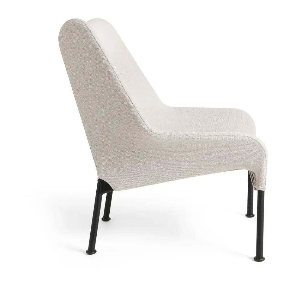 HAY Armchairs & Footstools|Chairs*O2 Lounge Chair armchair, Soft light black lacquered steel Grey
