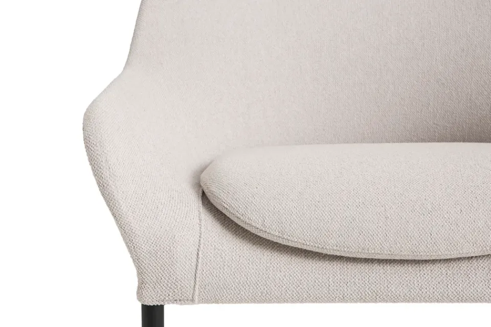 HAY Armchairs & Footstools|Chairs*O2 Lounge Chair armchair, Soft light black lacquered steel Grey