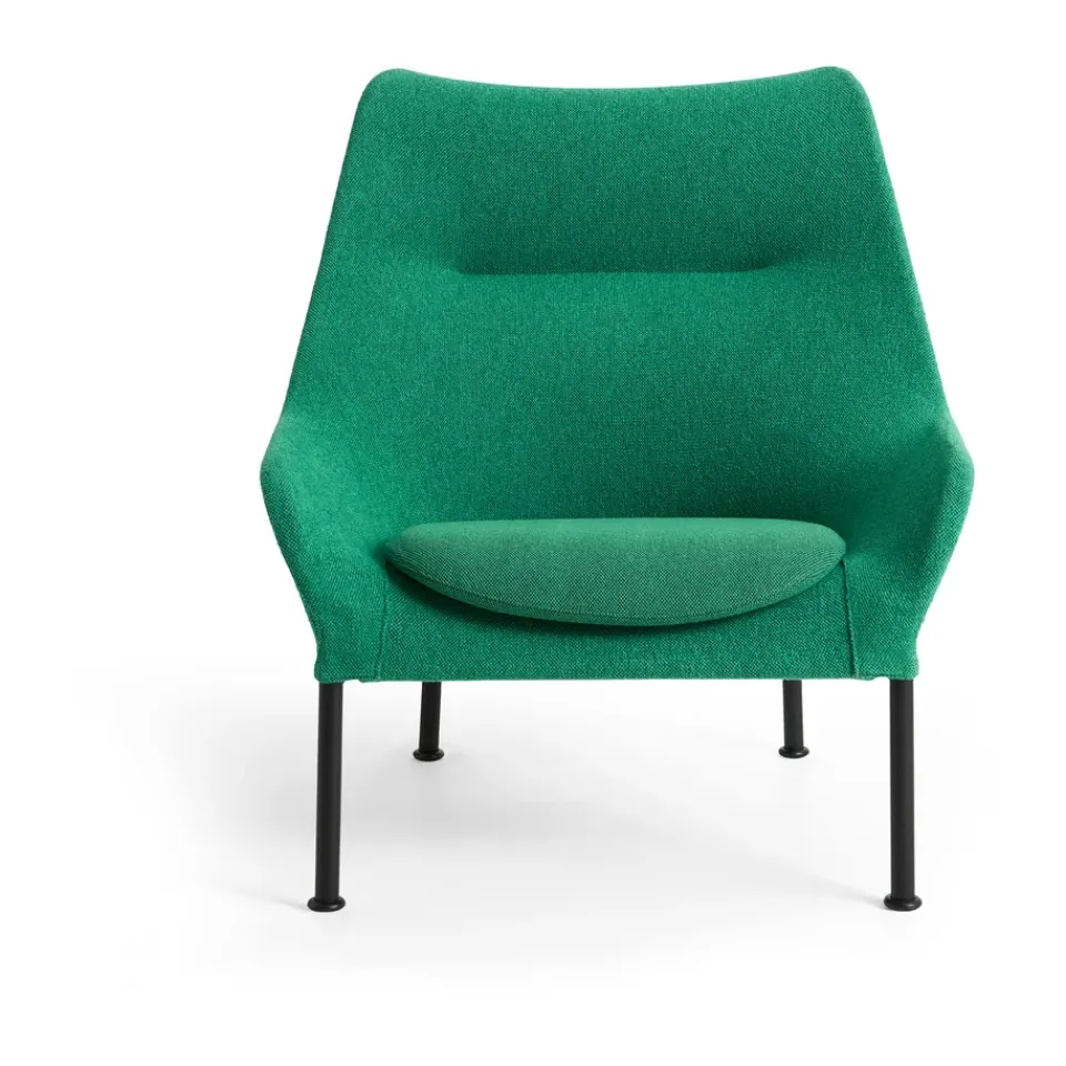 HAY Armchairs & Footstools|Chairs*O2 Lounge Chair armchair, Soft -black lacquered steel Green
