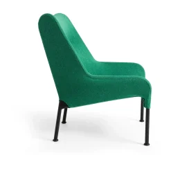 HAY Armchairs & Footstools|Chairs*O2 Lounge Chair armchair, Soft -black lacquered steel Green