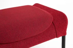 HAY Armchairs & Footstools*O2 Ottoman footstool, Soft -black lacque steel Red