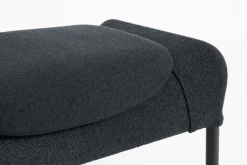 HAY Armchairs & Footstools*O2 Ottoman footstool, Soft -svartlackerad steel Black