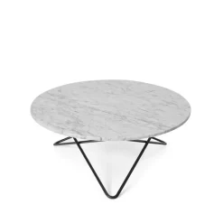OX Denmarq Coffee Tables*O Table coffee table, Marble . black laquered stand White