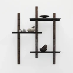 MUUBS Shelves & Shelving Systems*Oaks mounting beam M, Smoked oak Brown