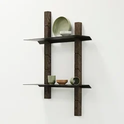 MUUBS Shelves & Shelving Systems*Oaks mounting beam S, Smoked oak Brown