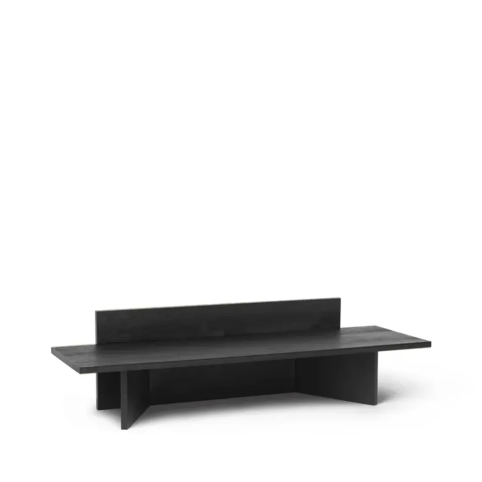 Ferm Living Benches*Oblique bench, Oak black oiled Beige