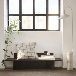 Ferm Living Benches*Oblique bench, Oak black oiled Beige