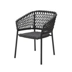 Cane-line Seating*Ocean armchair soft rope, Dark Grey
