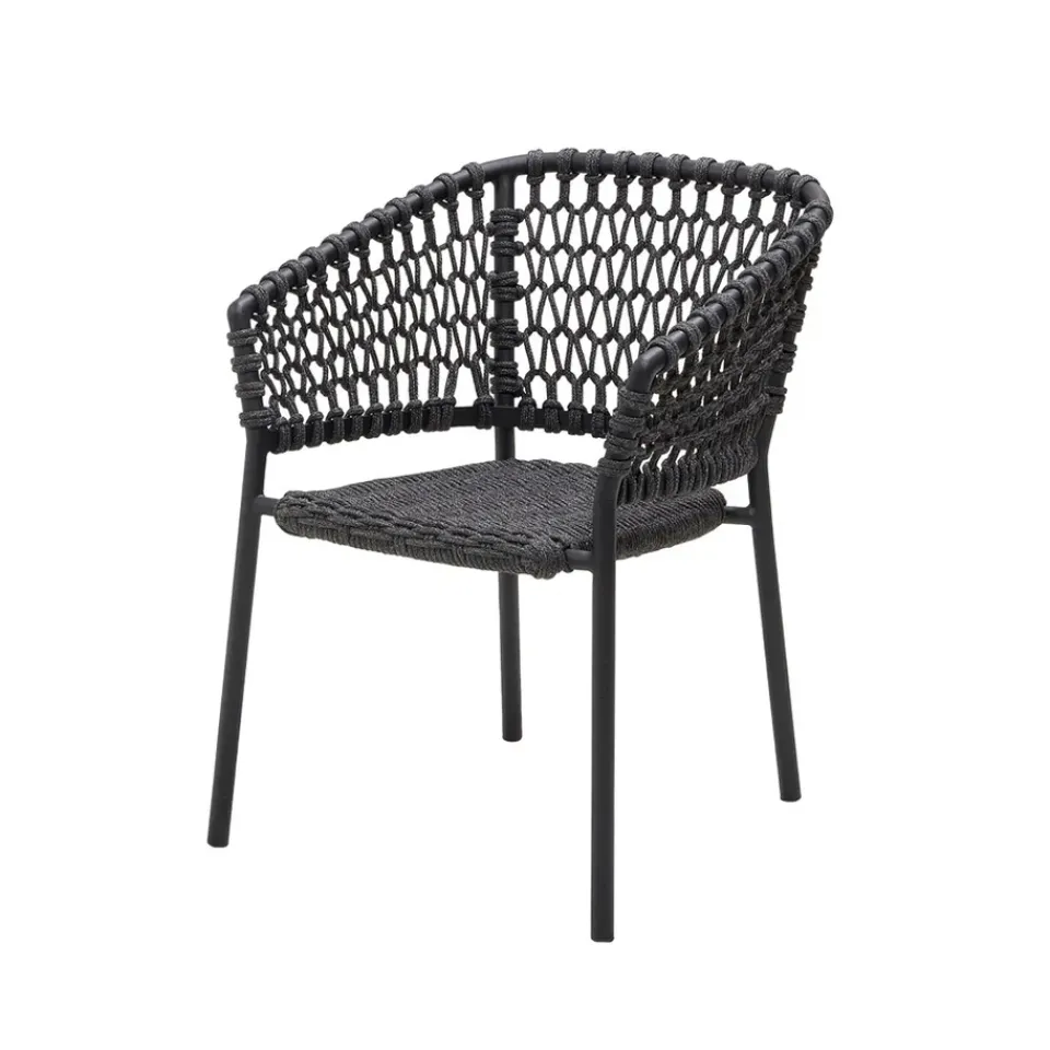 Cane-line Seating*Ocean armchair soft rope, Dark Grey
