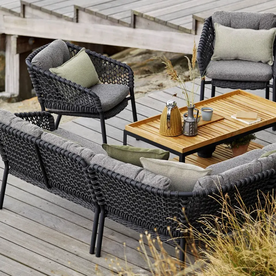 Cane-line Outdoor Lounge Furniture*Ocean lounge armchair, Dark Grey
